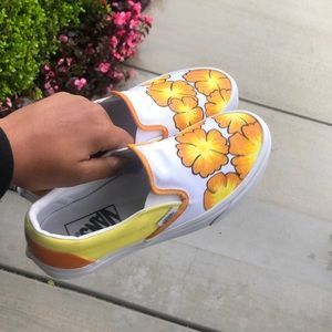 Custom vans slip ons. Perfect condition